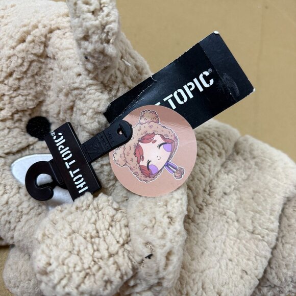 Fluffy Bear Sherpa Hood Pink Ribbon Ties Hot Topic Cozy Comfy - Picture 5 of 8